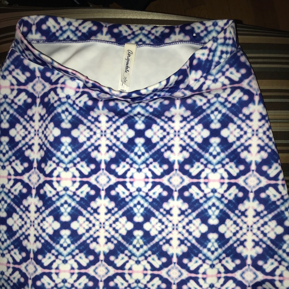 blue skater skirt